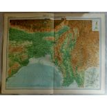 India NE Section Plate 57 The Times Survey Atlas of the World prepared by Edinburgh Geographical