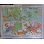 Europe Orography Vegetation Population Races Plate 11 The Times Survey Atlas of the World prepared