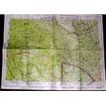 United States Army Air Force Aeronautical chart shows Northern France, scale 1:5000,000, prepared