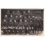 Royal Artillery WWI RP group photo from Bert (son) to Mrs Tewtee 'Some of our mess boys'