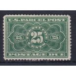 U.S.A. 1912 Parcel Post Postage Due S.G. PD134-PD427 mounted mint. Cat £95