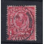 Great Britain 1912-1d aniline scarlet(SG343) fine used.