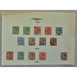 Thailand 1899-1903 definitive's S.G. 67-70 used, 71 m/m, 72-77 used, 79 used, 80 m/m and 81 used.
