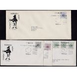 Great Britain - Strike Post Selection of strike post various dates with special handstamp from