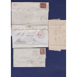 Cambs - (1839-1844) Ely EL's Including MX cancels, ex London F.F., Wisbech + Ely double arcs (4)