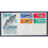1977 (4 Jan) British Antarctic Territory, Whales Issue. Conservation of Whales u/a.