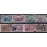 U.S.A. 1893 Columbian Exposition S.G. 235-242 used to 10 Cents. Cat £75