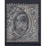 Great Britain 1911-13-7d slate-grey, variety (SG305) (Spec M38 (11) fine used.