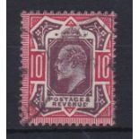 Great Britain 1911-13-10d dull reddish purple and carmine,(SG311) fine used