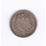 Germany 1875A 50 Pfennig, KM 6, AUNC with lustre