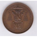 Argentina 1866 College Token, Date in roman Numerals, College Arms UNC - Scarce