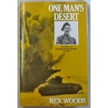 One Man's Desert by Rex Woods, maps, photographs etc., published 1986, hardcover with dust cover.
