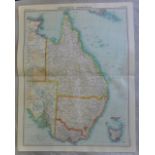 Australia Eastern Section Plate 106 The Times Survey Atlas of the World prepared by Edinburgh