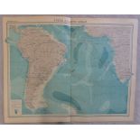 South Atlantic Ocean Mercator's Projection Plate 97 The Times Survey Atlas of the World prepared