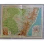New South Wales Plate 108 The Times Survey Atlas of the World prepared by Edinburgh Geographical