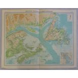 Maritime Provinces and Newfoundland Plate 85 The Times Survey Atlas of the World prepared by