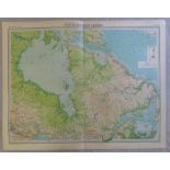 North Eastern Canada Plate 83 The Times Survey Atlas of the World prepared by Edinburgh Geographical