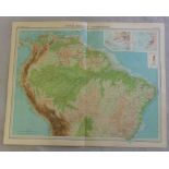 South America Northern Section Plate 99 The Times Survey Atlas of the World prepared by Edinburgh