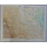 Alberta and Saskatchewan Plate 88 The Times Survey Atlas of the World prepared by Edinburgh