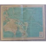 Southern Pacific Ocean Mercator's Projection Plate 102 The Times Survey Atlas of the World