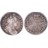 Great Britain 1696-William VIII sixpence, S3520, Fine