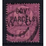 Great Britain(Officials) 1887-Gout Parcels 6d purle/rise SG066 used