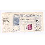 Postal order 1970-Dual currency 21/- 10 pence postal order