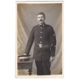 Order of St John's WWI- An officer portrait full length photographic postcard - No.1 Dress