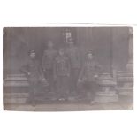 Ox and Bucks Light Infantry WWI- RP postcard used 1914 group of six m/s 'taken at New College,