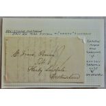Great Britain Postal History-Westmoreland 1830 EL London to Kerby Londale, Chelsea 1/- clean item