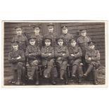 Leicestershire + Staffordshire Regiments WWI-RP photo group of eleven-course photo? Photo Spooner,