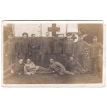 Royal Artillery Medial Corps WWI- RP section by thier ambelance, site Sidworth Camp 1919 (28/6)-