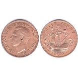 Great Britain 1950-Halfpenny, ABUNC