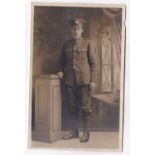 Norfolk Regiment WWI-Fine RP card of a Norfolk Soldier, photo Seamans, Middleborough