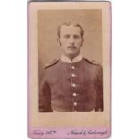 Boar War-A cabinet photo of a Norfolk Regiment territorial soldier (photo Taney,Norwich)