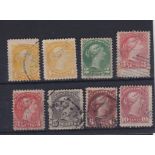 Canada 1870-1888 definitive's, fine used S.G. 75x2 used, S.G. 77 used, S.G. 83x2 used, S.G. 86
