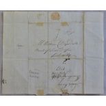 Great Britain Postal History-Scotland 1797 wrapper Edinburgh to Kirkaldy with SL Fraser/Burgh xxx