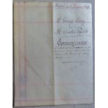 Surrey Woking 1892 26th August vellum conveyance document 2plots of land East side of the