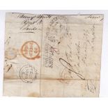 Ship letter 1848-Front Cape of Good Hope to London with Cape of Good Hope ship letter and SL