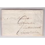 Liecestershire/London 1817 EL London to Costerbatch Lutterworth, m/s '9' rate feint crown/s London