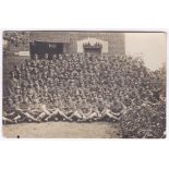 Middlesex Regiment WWI Full Company RP card - used later in 1927. Fine card