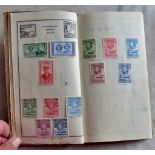 Small collection with some King George VI with low value ranges in a Normandy Album, 1946, First