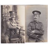 Norfolk Regiment WWI-two sergeants-fine RP images(2)