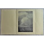 Alexander Keighley Christmas Card with a print 'The firmament on high' inside. Signed in pencil by