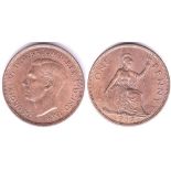 Great Britain 1937-Penny ABUNC-choice