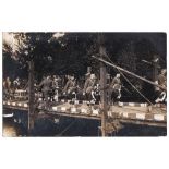 Argyll + Sutherland Highlanders WWI-RP Band crossing the same bridge, on the March