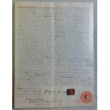 Surrey Woking 1895 19th June vellum mortgage document Mr George J Young and the Co-operative