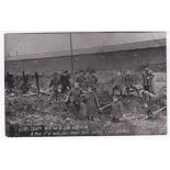 Zeppelin Raid (Jan 19th) 1915 on Kings Lynn Troops Examine the 17'6'' Hole near the Royal Train