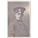 Royal Engineers WWI-head and shoulders portrait RP postcard superb