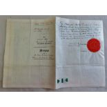 Surrey Woking Maybury vellum mortgage document for The Cottage Heathside 1897 26th August The